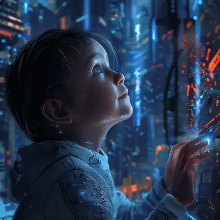 enfant qui apprend la programmation