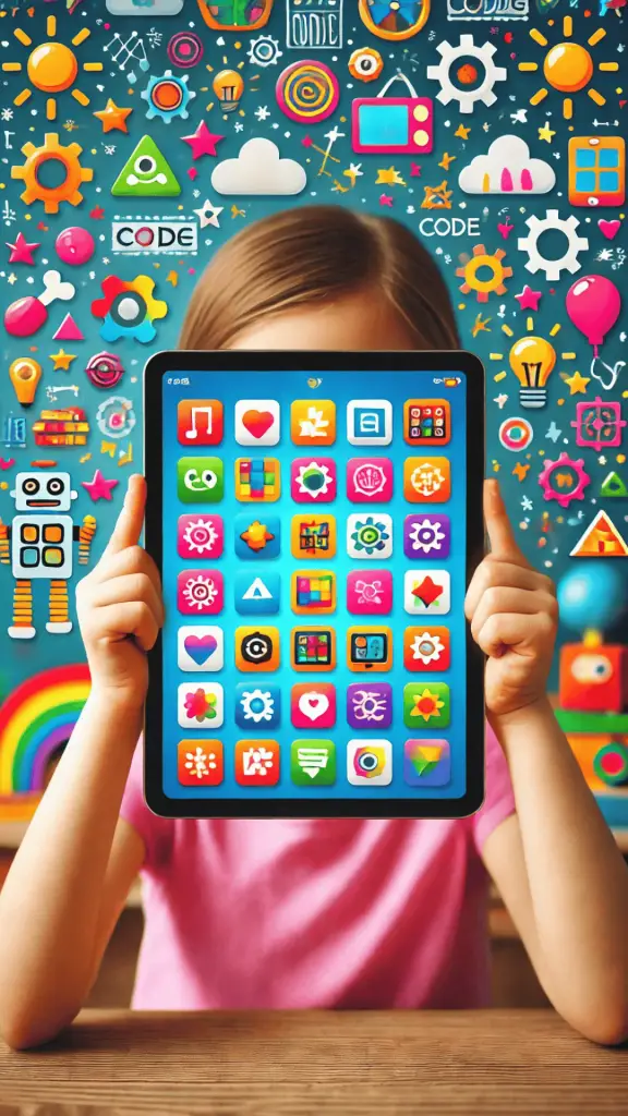 Interface d’une application de codage pour initier les enfants