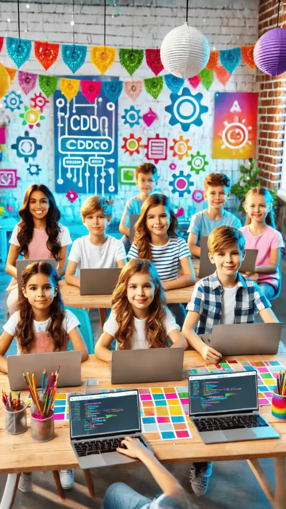 Atelier de codage pour jeunes animé par un formateur